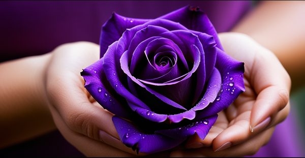 La rose violette : symbole d'amour et de transformation